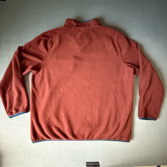 32 Degrees Men's Rust Sweater with Blue Trim XXL - Picture 2 of 5